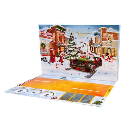 Набор игровой Hot Wheels Календарь рождественский с машинками FYN46