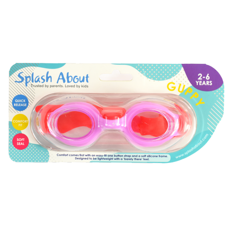 Очки для плавания Splash About Infant Guppy Goggles 2-6 лет розовый