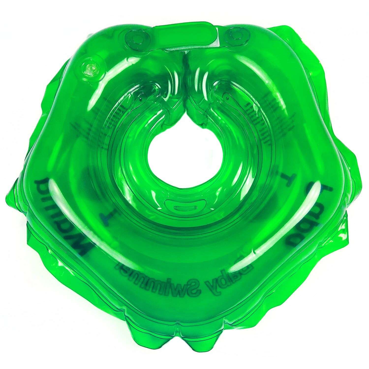 Круг для купания BabySwimmer на шею 0-24месяца Зеленый BS21G - фото 4