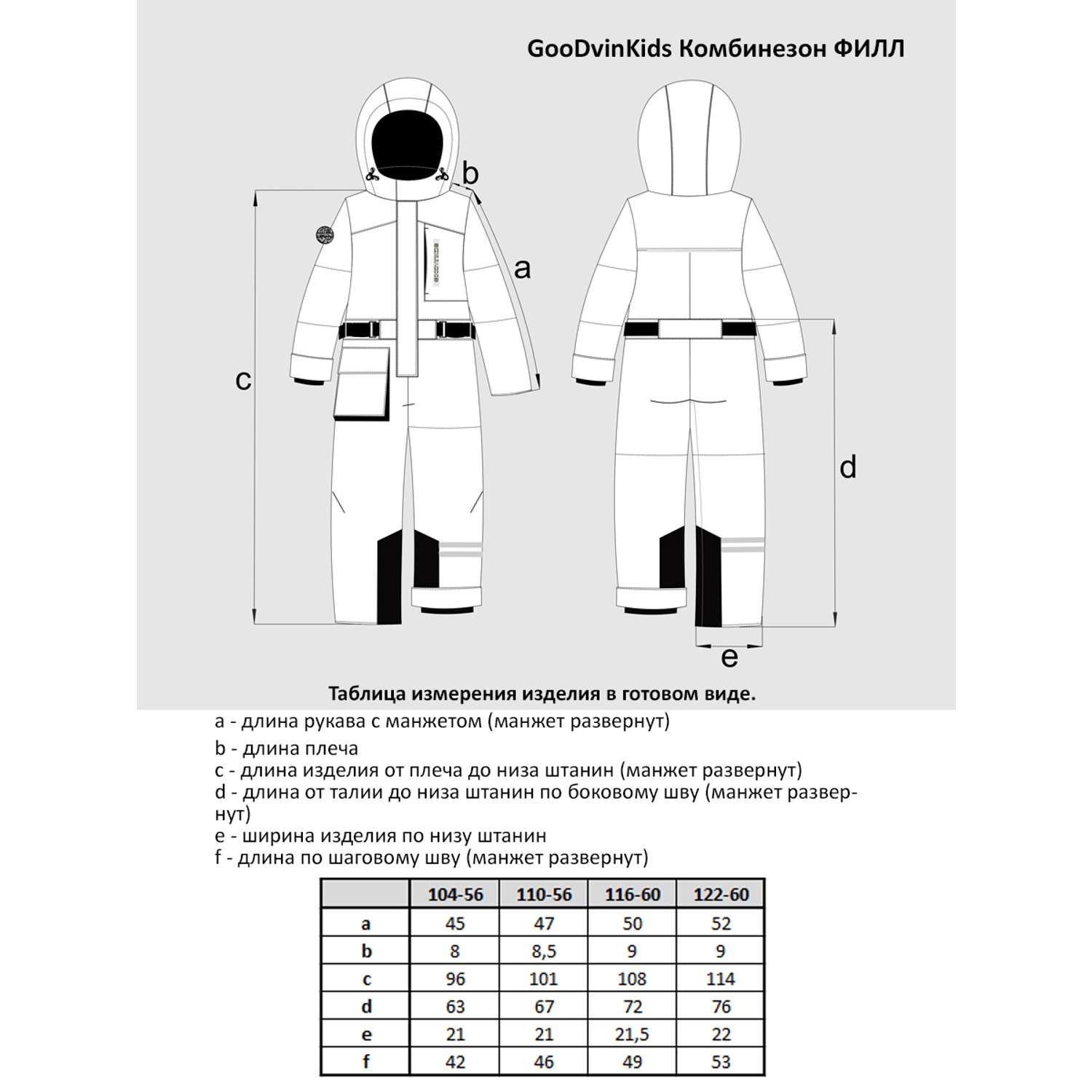 Комбинезон GooDvinKids КМ12019-19/темно-синий_голубой - фото 6