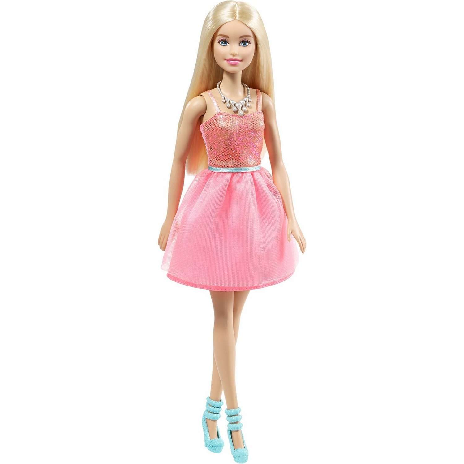 Кукла Barbie Сияние моды в коралловом платье DRN76 T7580 - фото 1
