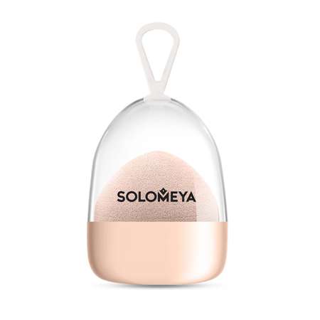Спонж для макияжа SOLOMEYA супермягкий косметический Персик