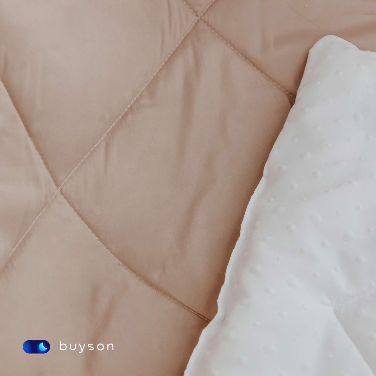 Одеяло buyson BuyMini 140х105 см полиэфирное волокно золотистое - фото 9