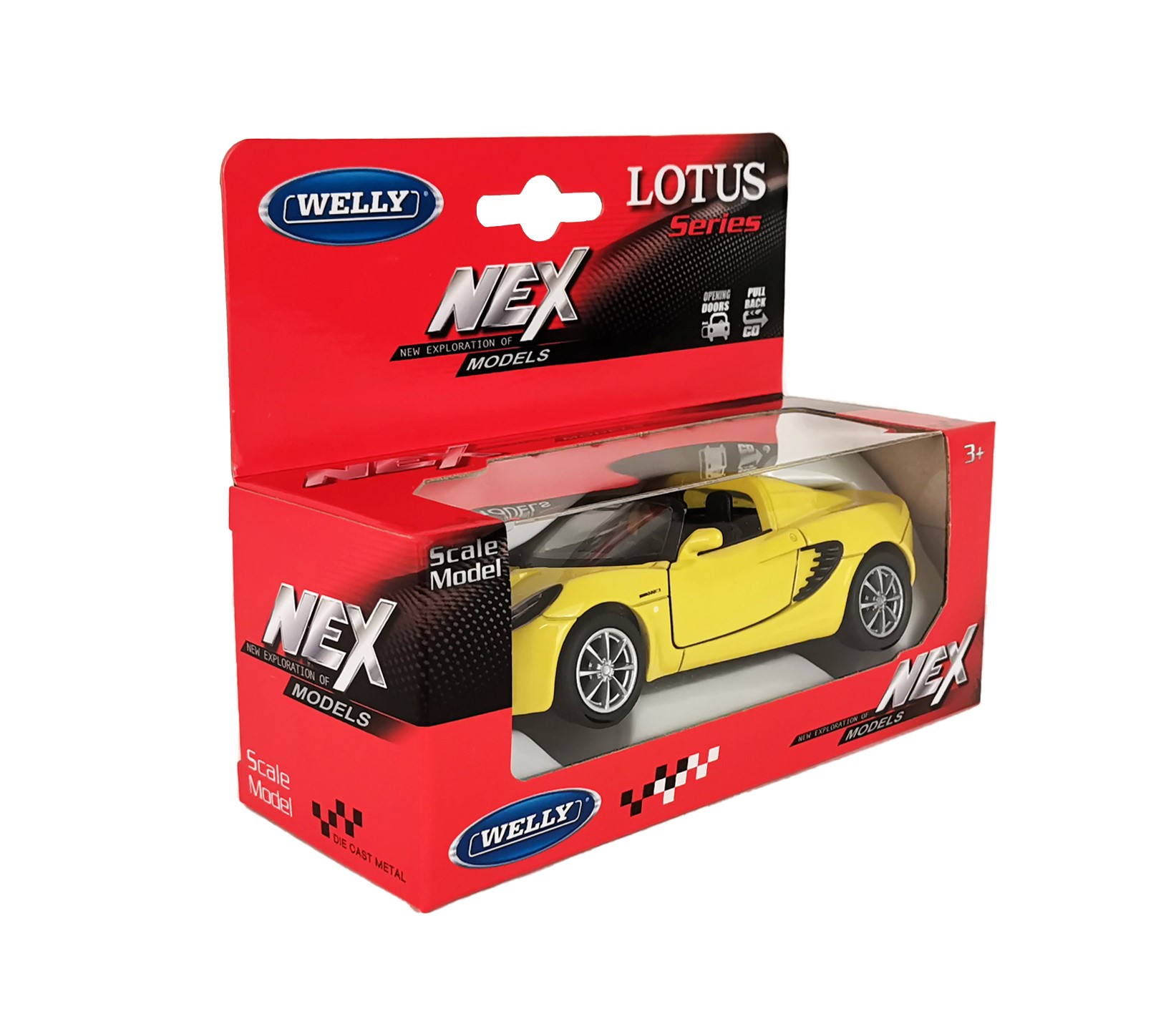 Машинка Welly 1:38 Lotus Elise 111S 2003 цвет в ассортименте 42335W - фото 11