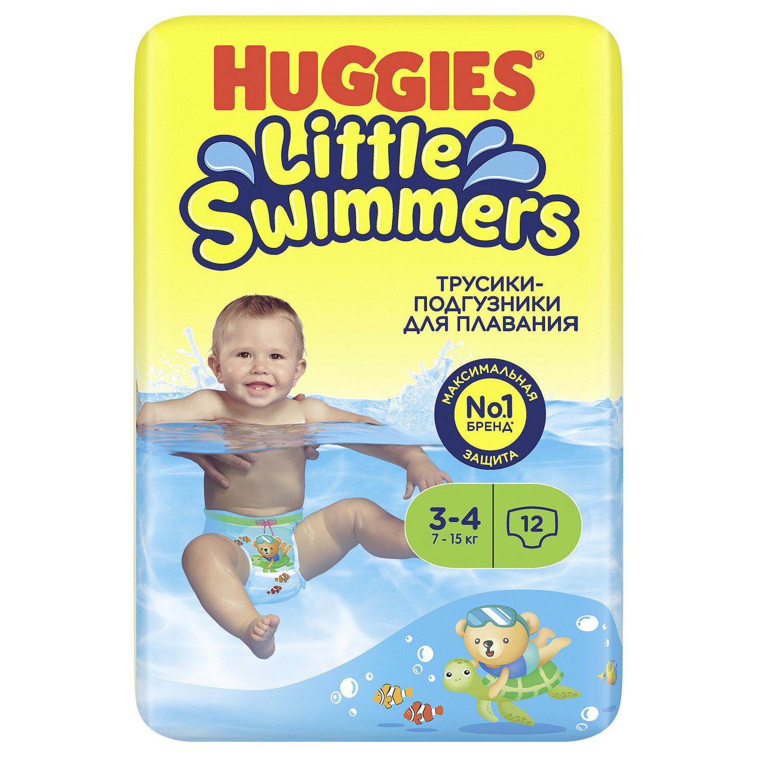 Подгузники-трусики для плавания Huggies Little Swimmers 3-4 7-15кг 12шт