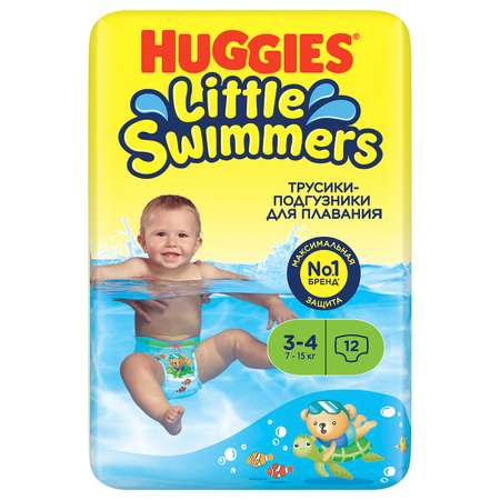 Подгузники-трусики для плавания Huggies Little Swimmers 3-4 7-15кг 12шт