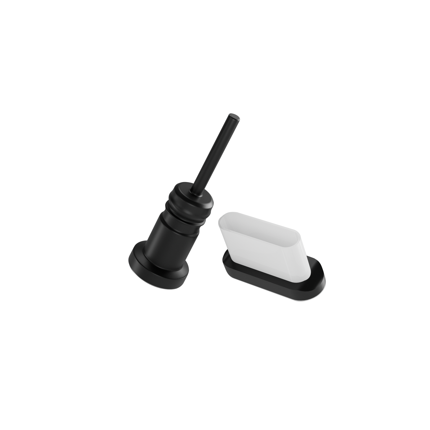 Пылезащитная заглушка QUIVIRA для Type-C и 3.5 мм. plug черный - фото 1