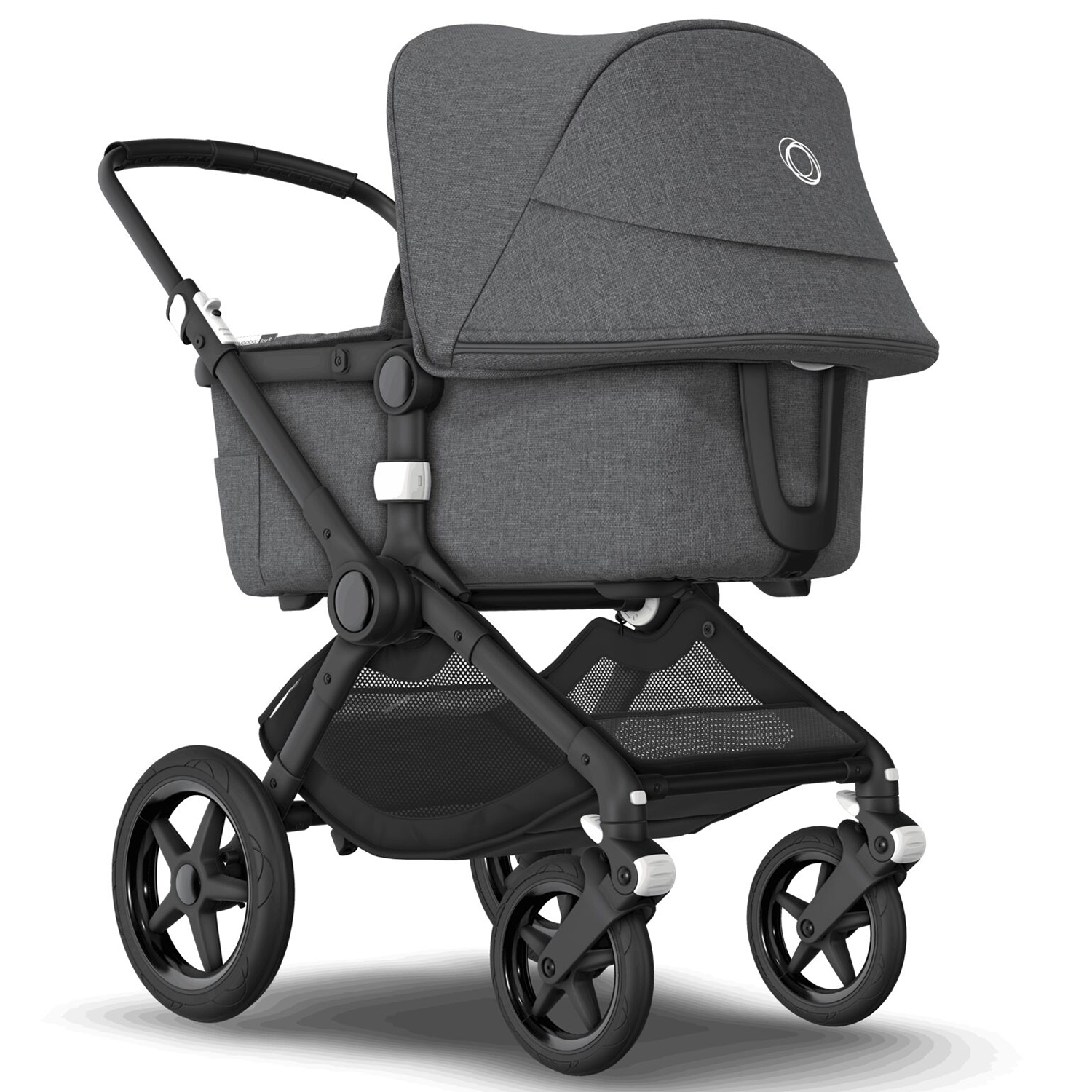 Коляска 2в1 Bugaboo Fox2 Complete Black Grey Melange-Grey Melange - фото 1