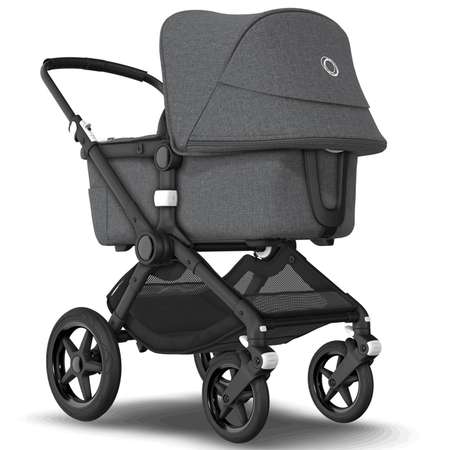 Коляска 2в1 Bugaboo Fox2 Complete Black Grey Melange-Grey Melange