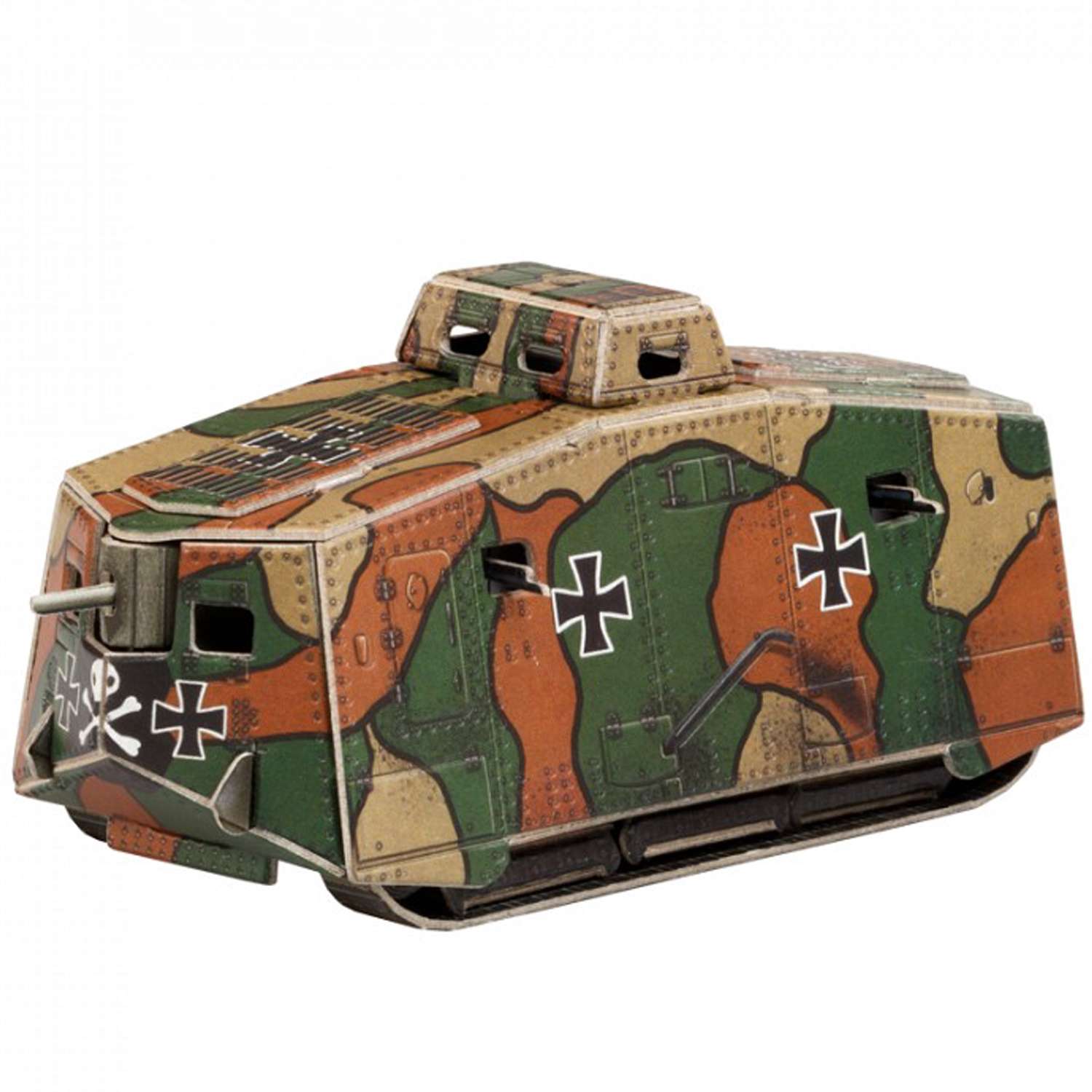 Сборная модель Умная бумага Бронетехника Германский тяжелый танк А7V 580 580 - фото 1