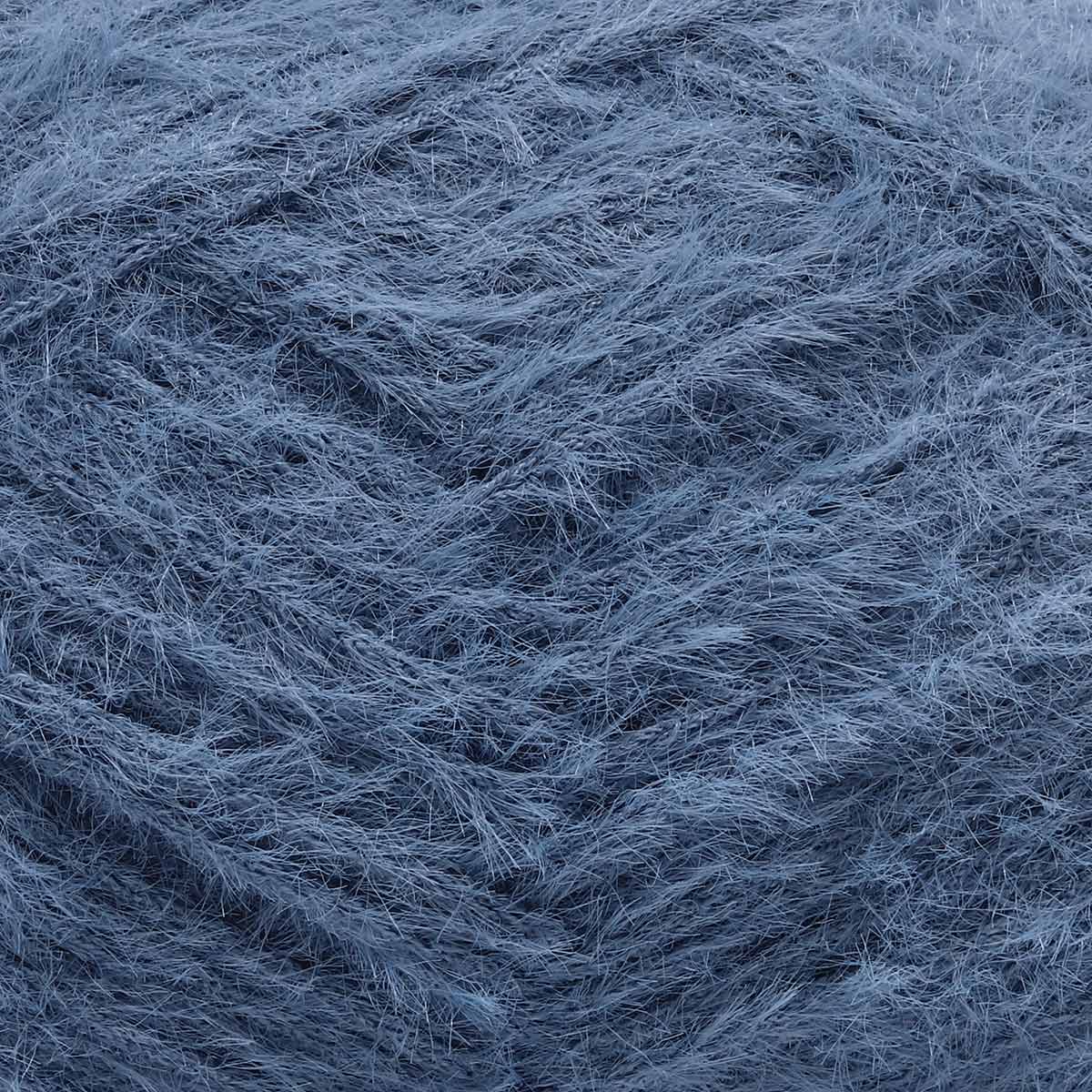 Пряжа для вязания Astra Premium киви фантазийная с выраженным ворсом киви нейлон 100 гр 200 м 05 джинсовый 3 мотка - фото 4