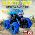 Монстр-трак BAZUMI Jeep Монстр трак 1:85 фрикционный синий