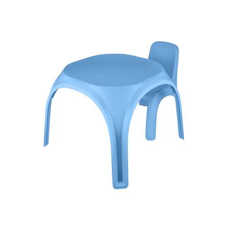 Комплект стол + стул KETT-UP ОСЬМИНОЖКА пластиковый голубой