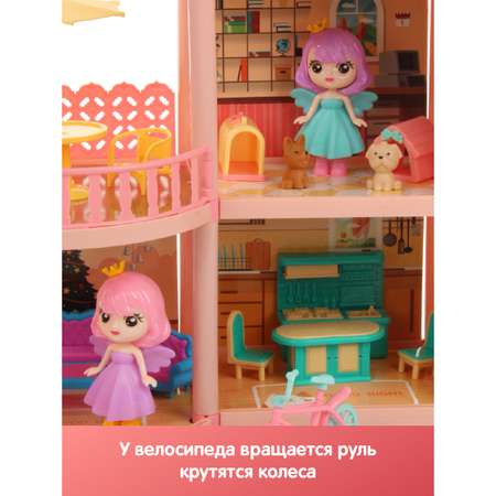 Кукольный домик Veld Co с куклами и аксессуарами 102 детали