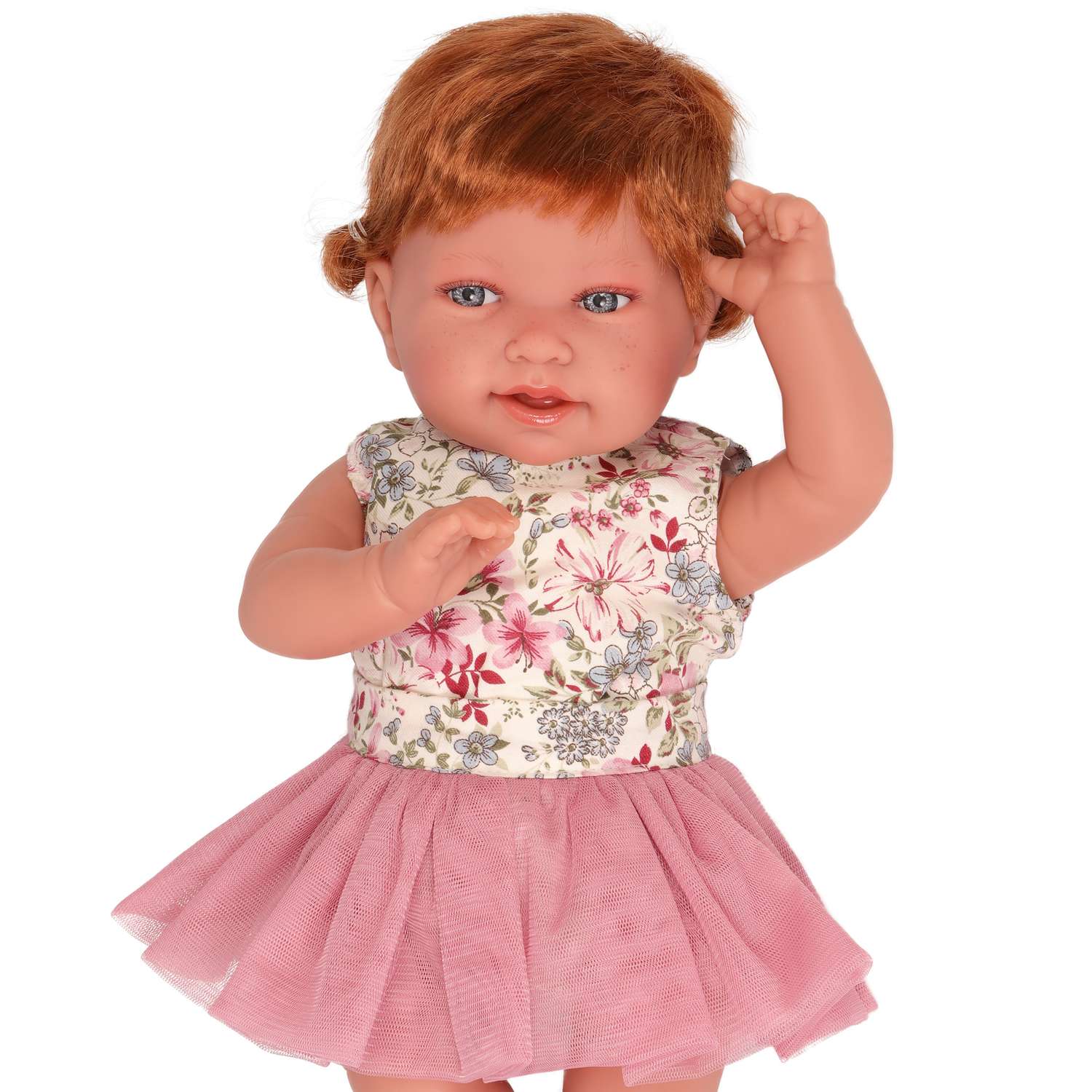 Кукла Antonio Juan Реборн Саманта в розовом 40 см мягконабивная 33070 - фото 6