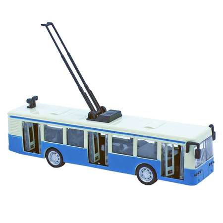 Троллейбус AUTOGRAND инерционный механизм 16.5 см синий