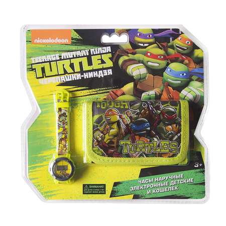 Набор Ninja Turtles(Черепашки Ниндзя) часы и кошелек NT34328