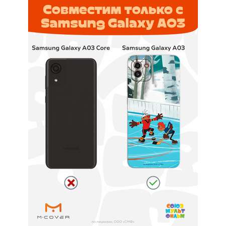 Силиконовый чехол Mcover для смартфона Samsung Galaxy A03 Союзмультфильм Спаситель Вымпела