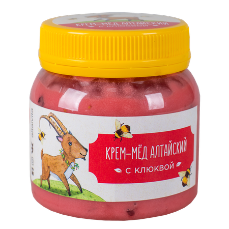 Алтайский Крем-мед Altaivita с клюквой 300 гр