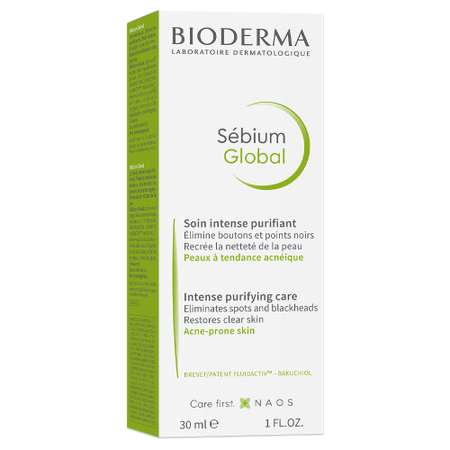 Крем Bioderma Sebium глобаль для жирной и проблемной кожи склонной к акне 30 мл