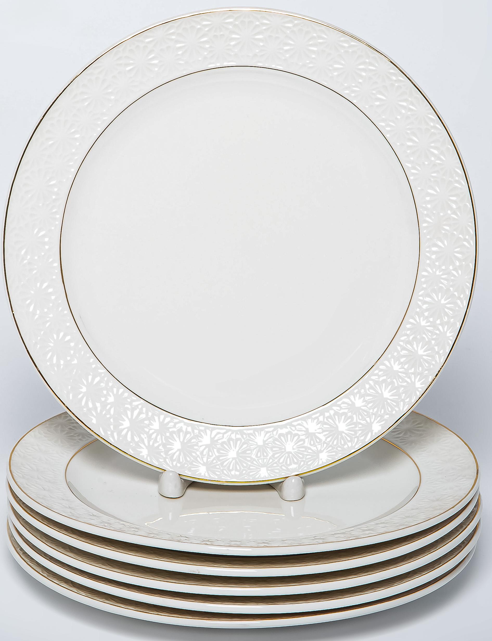 Набор тарелок Balsford мелких 6 шт белый фарфор - фото 1