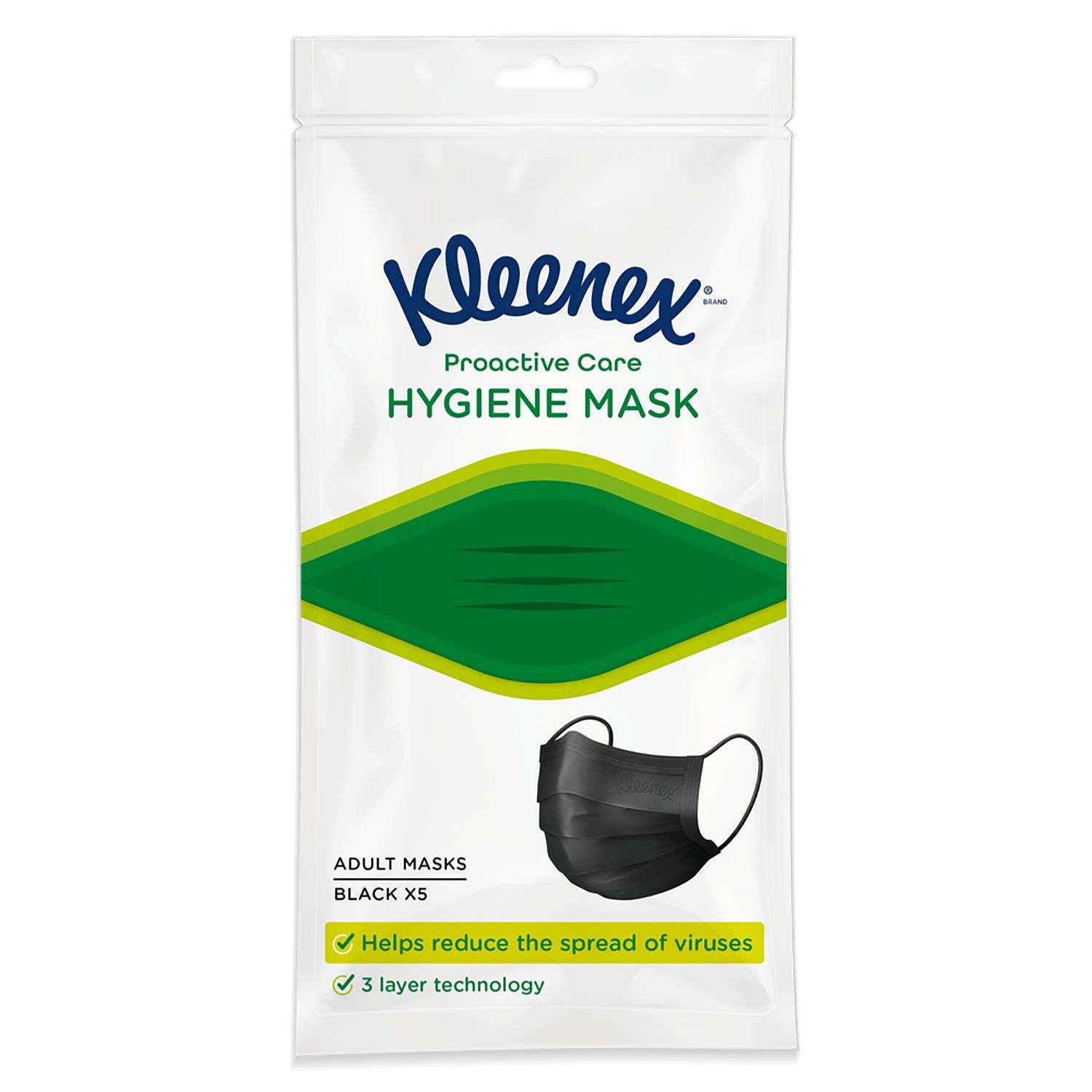 Маска гигиеническая Kleenex для взрослых 5шт 7700910 - фото 11