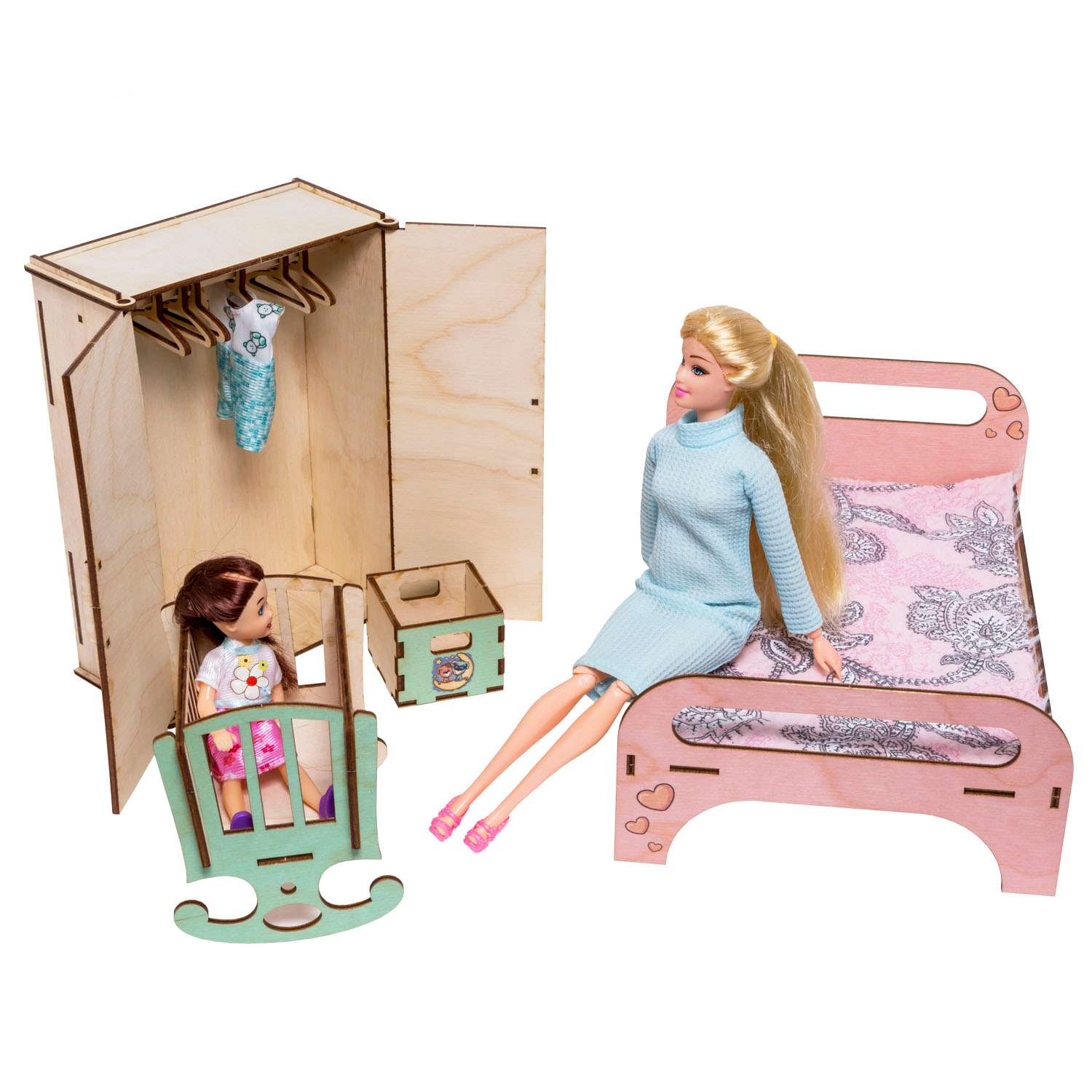 Мебель для кукол ГРАТ Спальня спальня - фото 2
