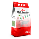 Наполнитель для кошек ECO-Premium с ароматам зеленого чая 20л