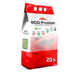 Наполнитель ECO-Premium л комкующийся, древесный