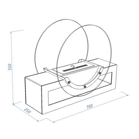 Биокамин Royal Thermo RTBFP-F700SB siberia