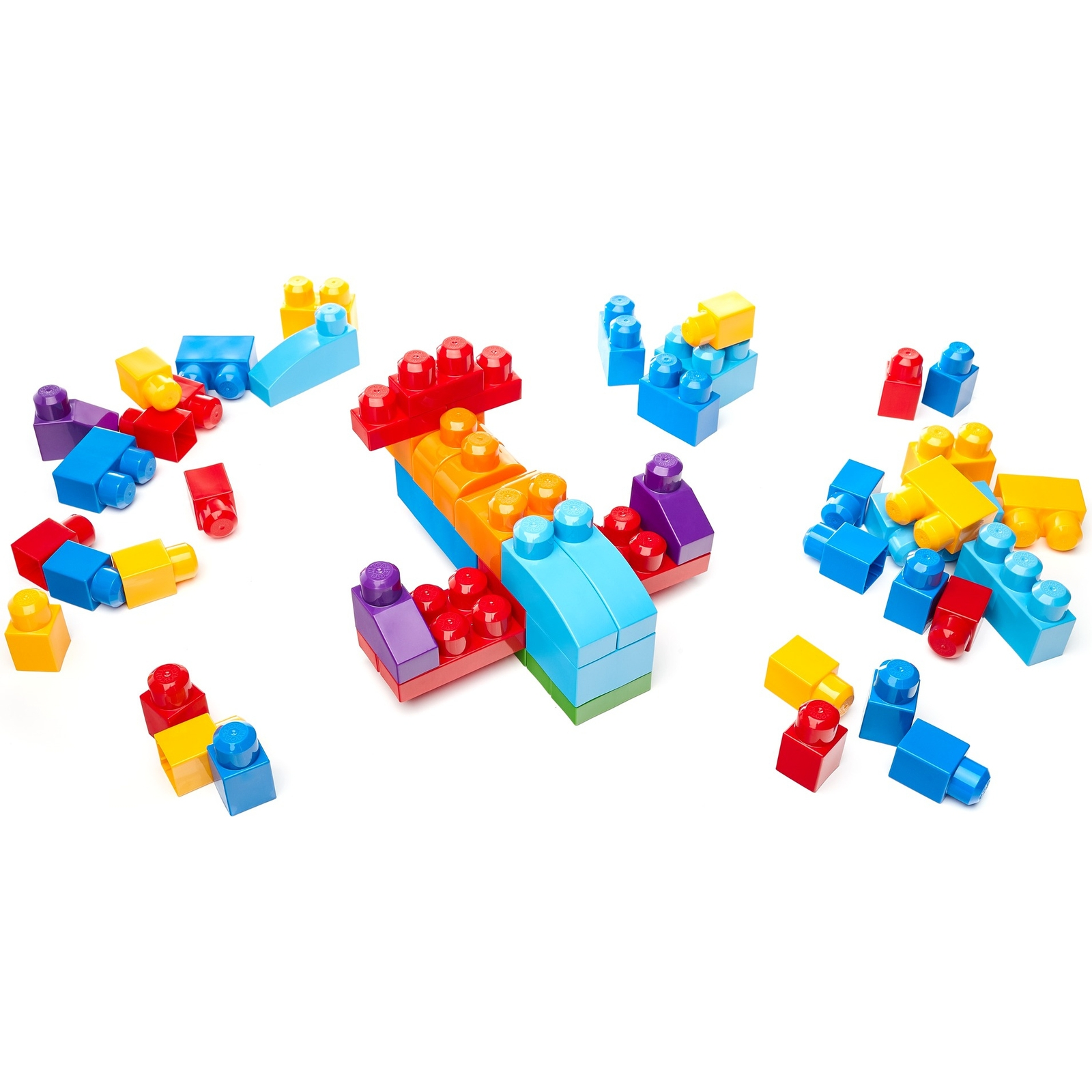 Конструктор Mega Bloks First Builders 60деталей Голубой DCH55 - фото 5