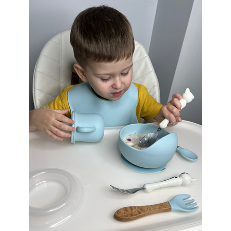 Детский набор ReliaKool Силиконовая посуда для кормления