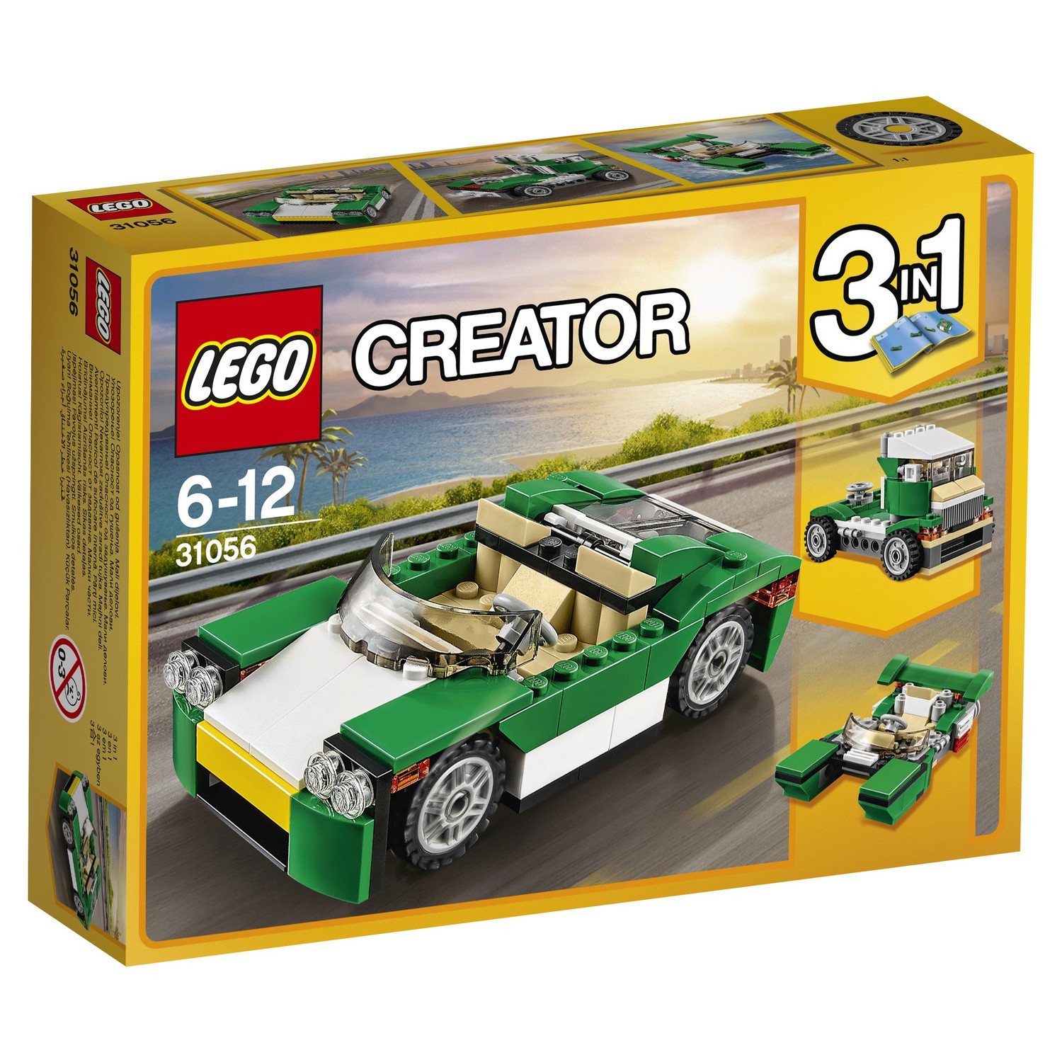 Конструктор LEGO Creator Зелёный кабриолет (31056) купить по цене 799 ₽ в  интернет-магазине Детский мир