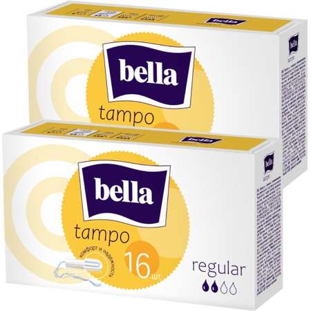 Тампоны без аппликатора BELLA Tampo Regular 16 шт. х 2 уп.