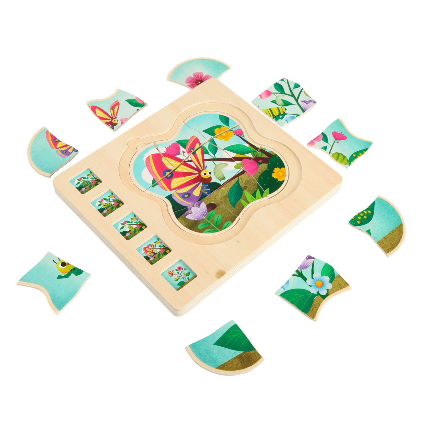 Набор игровой BabyGo Рамка-пазл Цветок многослойный - фото 2