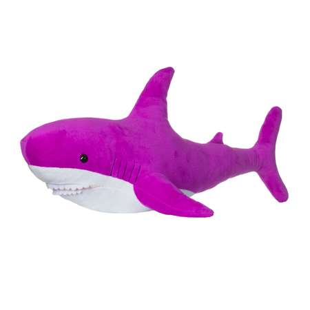 Мягкая игрушка МАЛЬВИНА Акула 50 см фиолетовая