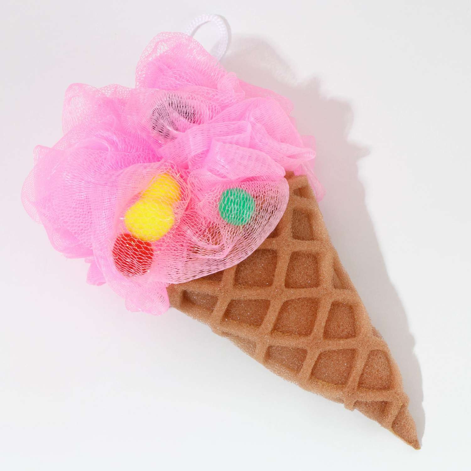 Подарочный набор Чистое счастье «Для тебя» гель для душа во флаконе шоколад и мочалка в форме мороженого - фото 4