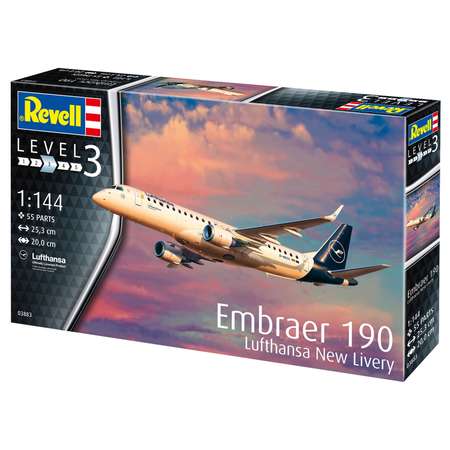 Сборная модель Revell Самолет Embraer 190 Lufthansa New Livery