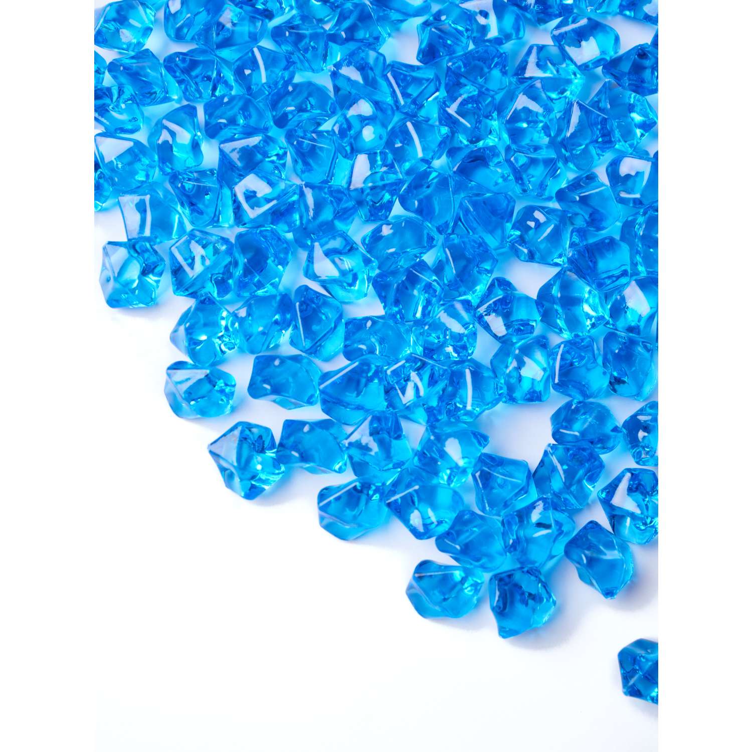 Камни декоративные из акрила Color Si Синий 150 шт 11*14 мм - фото 5