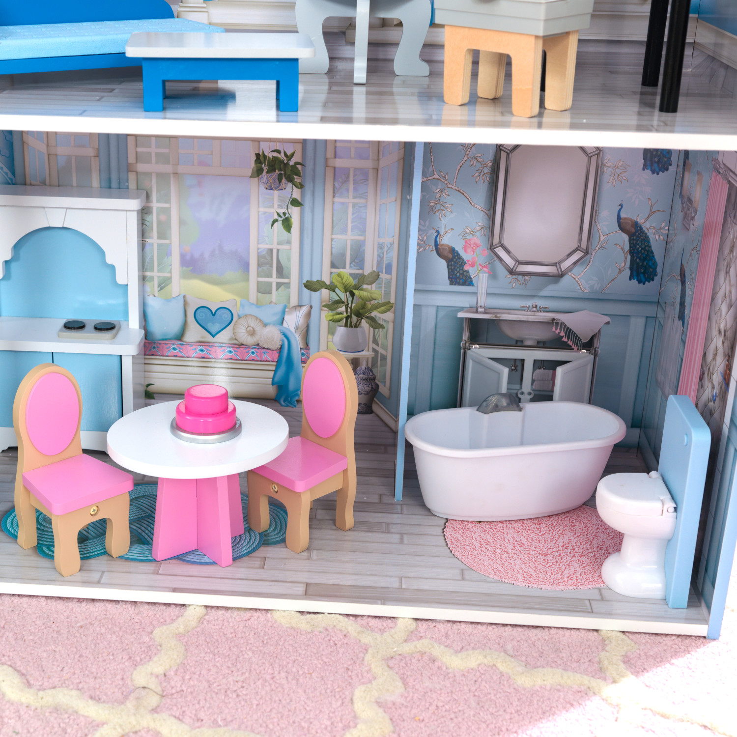 Кукольный домик  KidKraft Волшебные мечты с мебелью 16 предметов свет звук 65981_KE 65981_KE - фото 4
