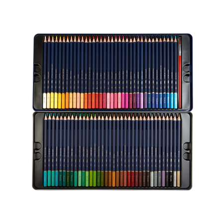 Набор акварельных карандашей Finenolo 72 цвета в металлическом пенале