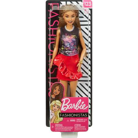 Кукла Barbie Игра с модой 123 Изобилие косичек FXL56