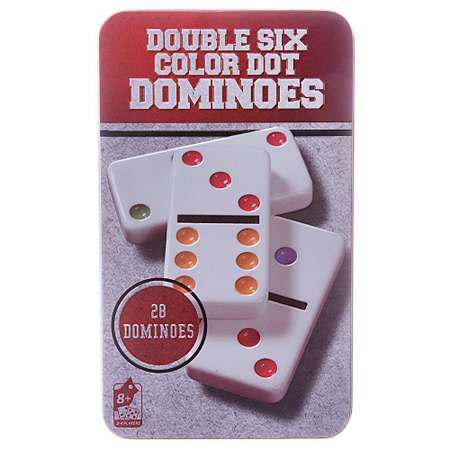 Настольная игра Junfa Домино в наборе 28 пластиковых костяшек