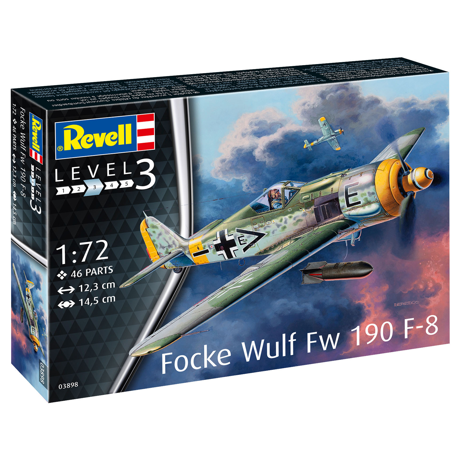 Сборная модель Revell Истребитель Focke Wulf Fw190 F-8 03898 - фото 4