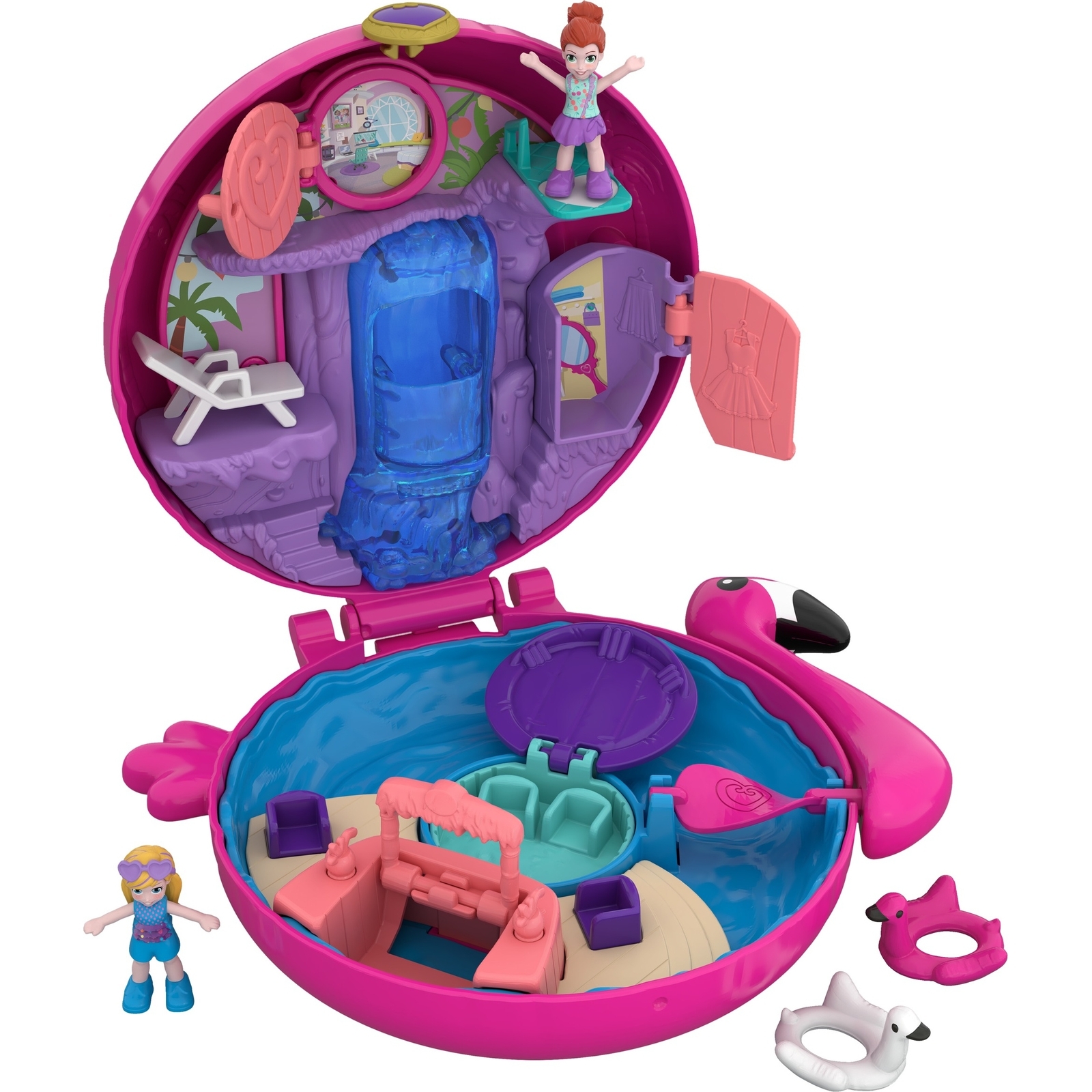 Набор игровой POLLY POCKET Аквапарк Фламинго компактный FRY38 купить по  цене 39 ₽ в интернет-магазине Детский мир