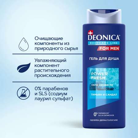 Гель для душа Deonica Power Fresh