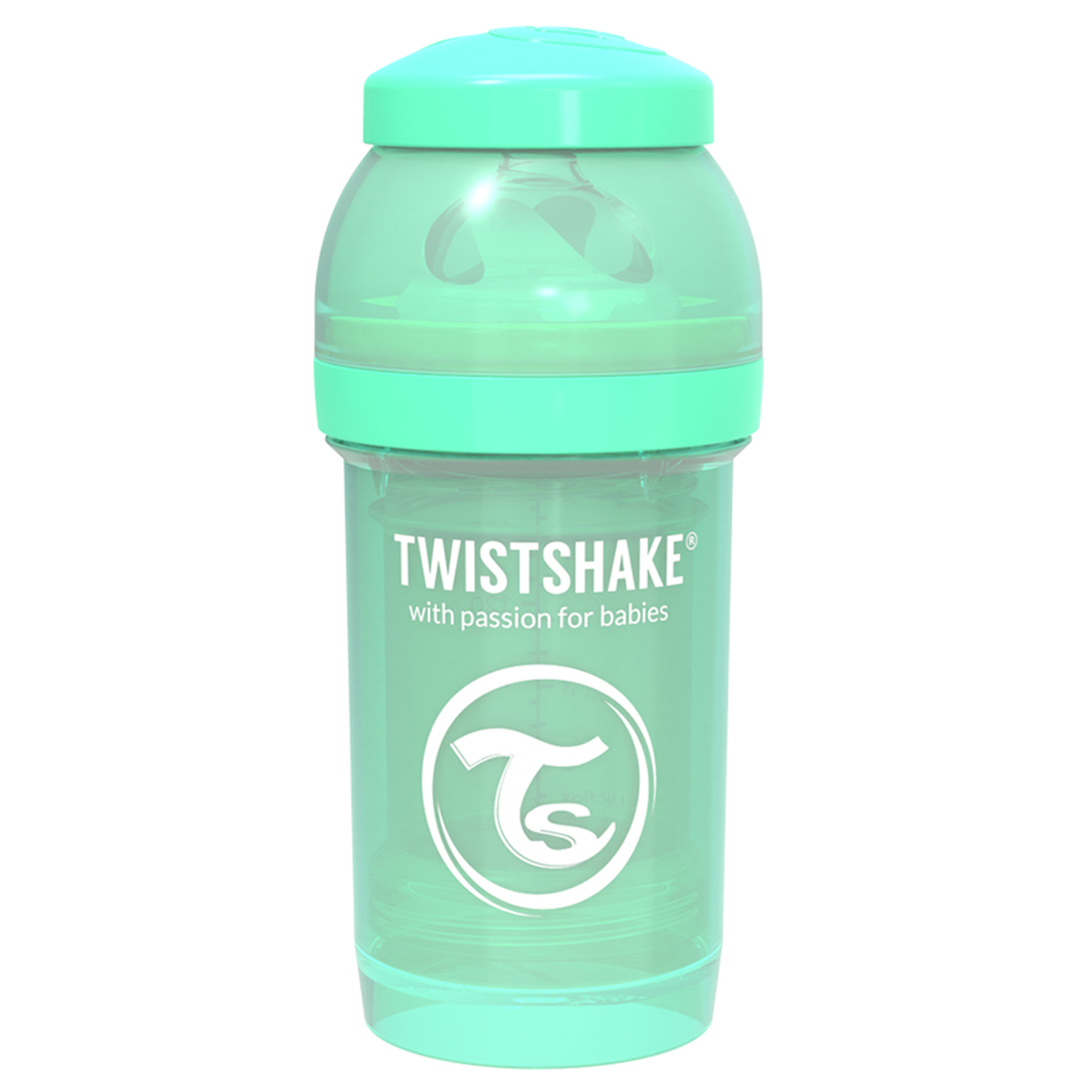 Бутылочка Twistshake Антиколиковая Пастельный зелёный 180 мл 0 мес+ - фото 4