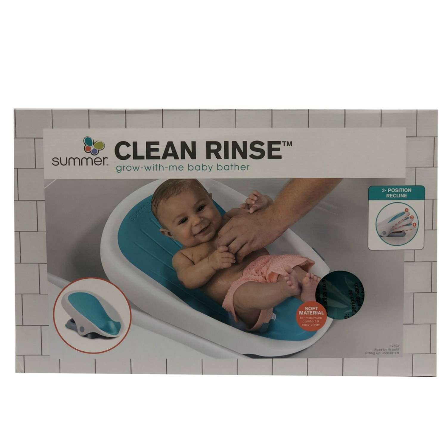 Лежак для купания Summer Infant Clean Rinse Бирюзовый - фото 2