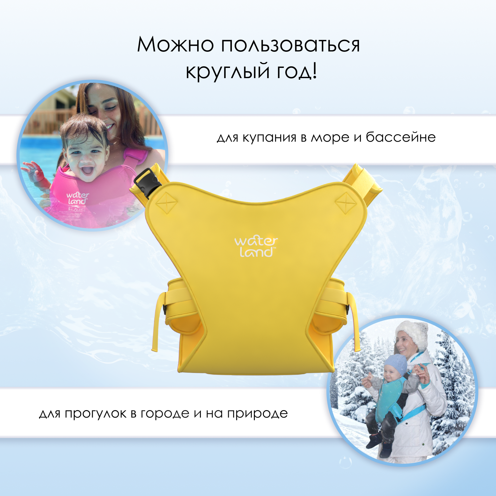 Рюкзак-переноска WaterLand Sunrise yellow - фото 3