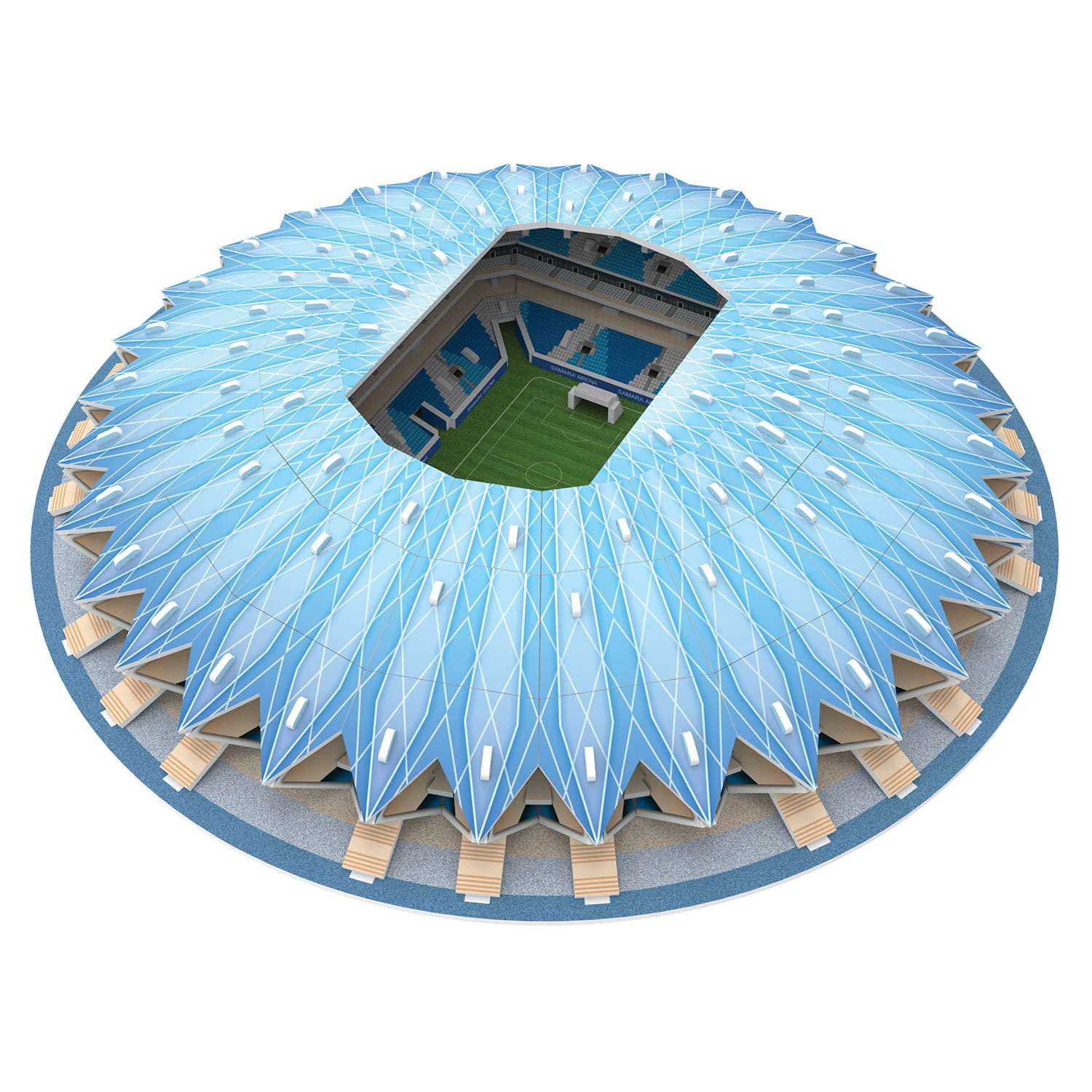 3D пазл IQ 3D PUZZLE Стадион Самара арена - фото 2